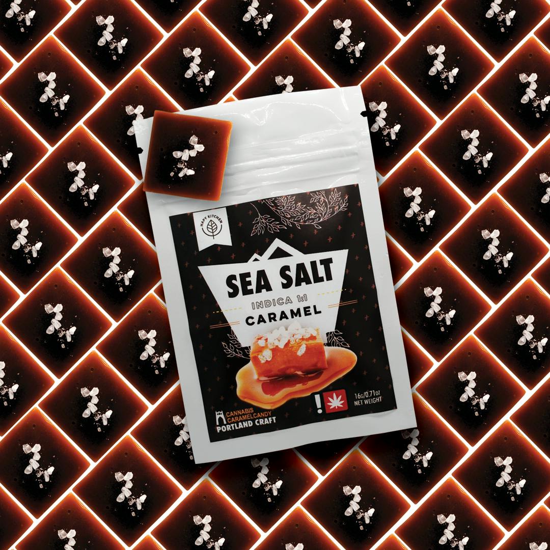 Caramel - Sea Salt Indica THC at Beaver Bowls Cannabis Showroom