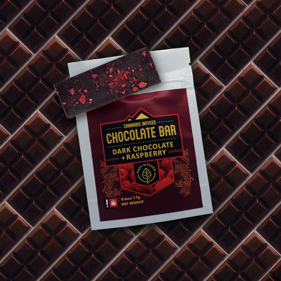 Dark Chocolate + Raspberry Bar