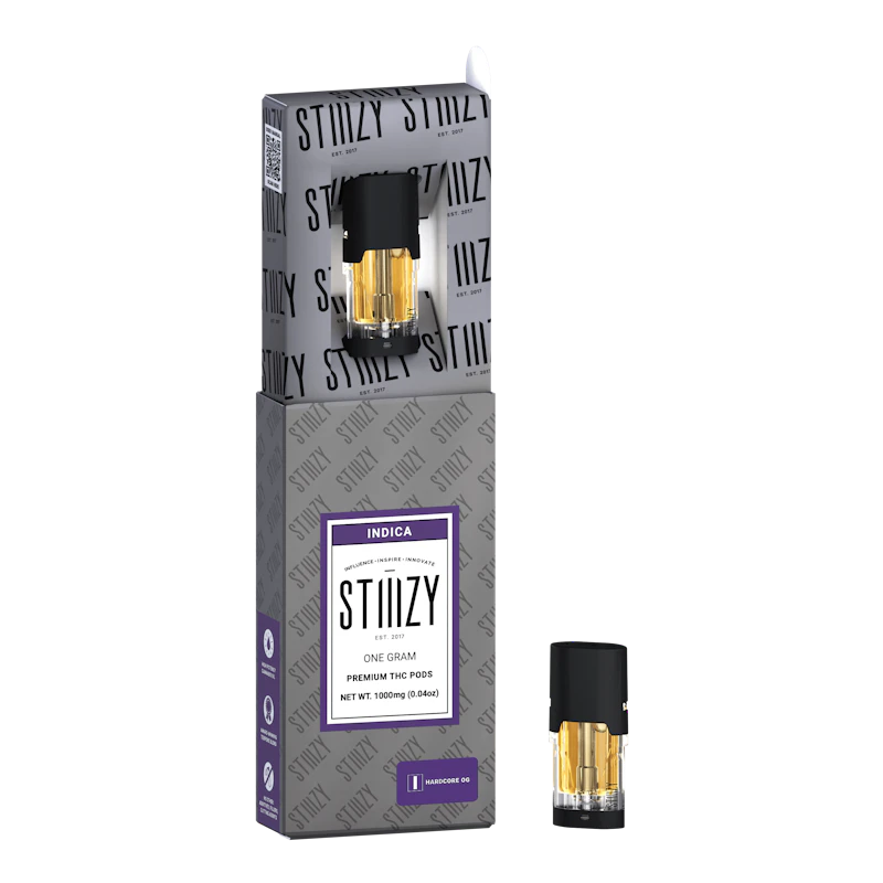 STIIIZY Vape - HARDCORE OG - PREMIUM THC POD 1G - IL, Cartridges