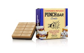Punch Edibles & Extracts - PunchBar - Peanut Butter Jelly - Dark Chocolate 10pk - 100mg
