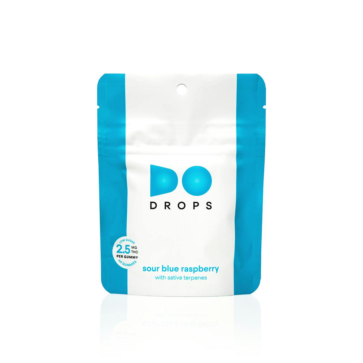 Do Drops Sour Blue Raspberry Gummies Sativa 40pk (100mg) Do Drops