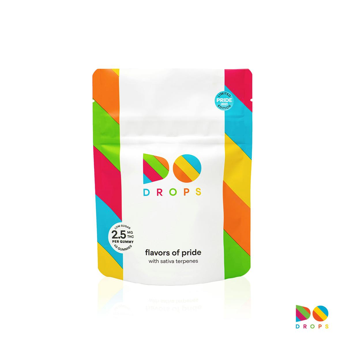 Do Drops Pride Rainbow Flavored Gummies Sativa 40pk (100mg) Do Drops