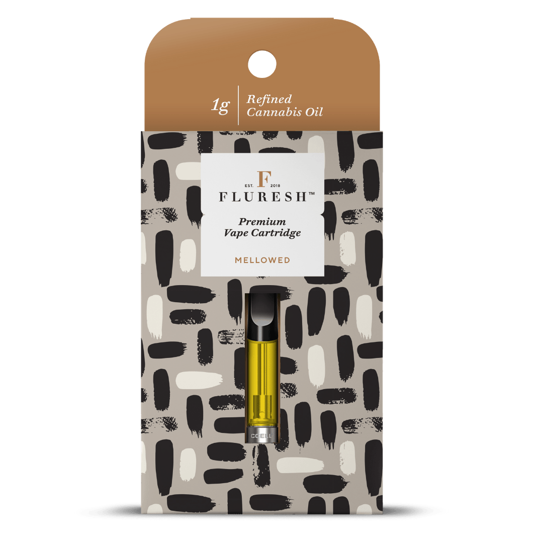Fluresh 1g Distillate Vape Cart: Wedding Cake