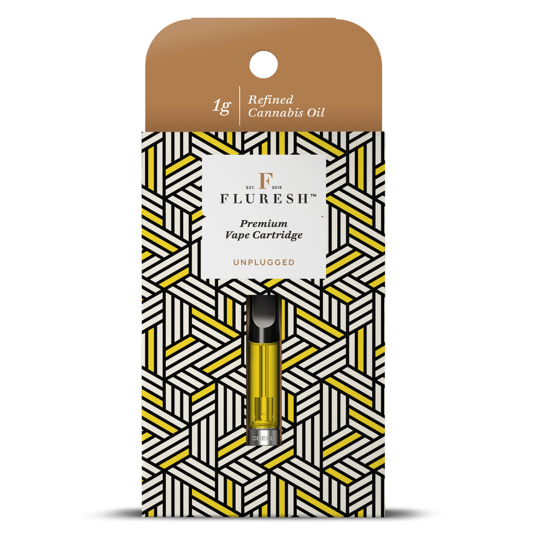 Fluresh 1g Distillate Vape Cart: Granddaddy Purple by Fluresh