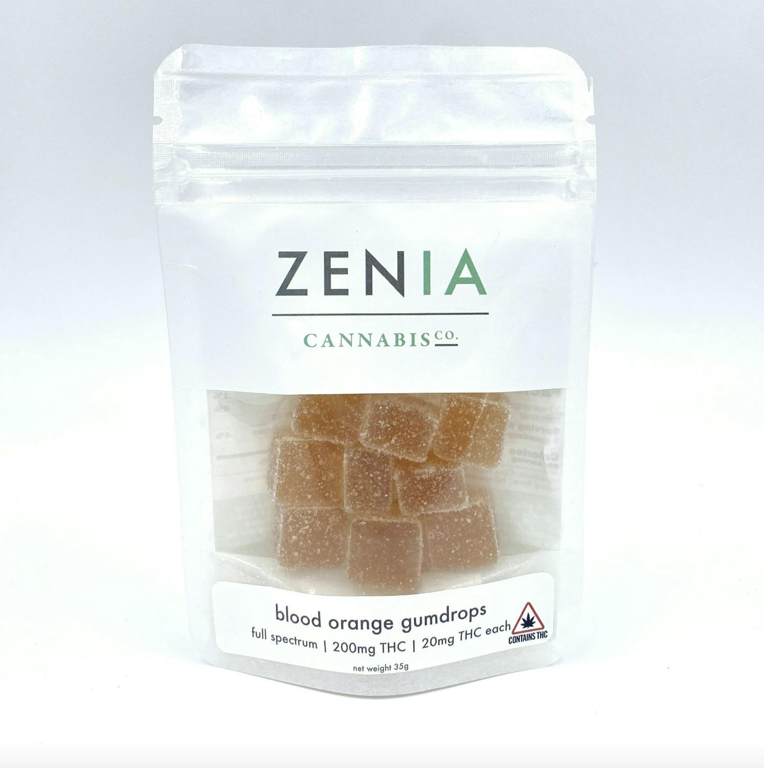 Zenia 20mg Full Spectrum Blood Orange Gumdrops - Indico