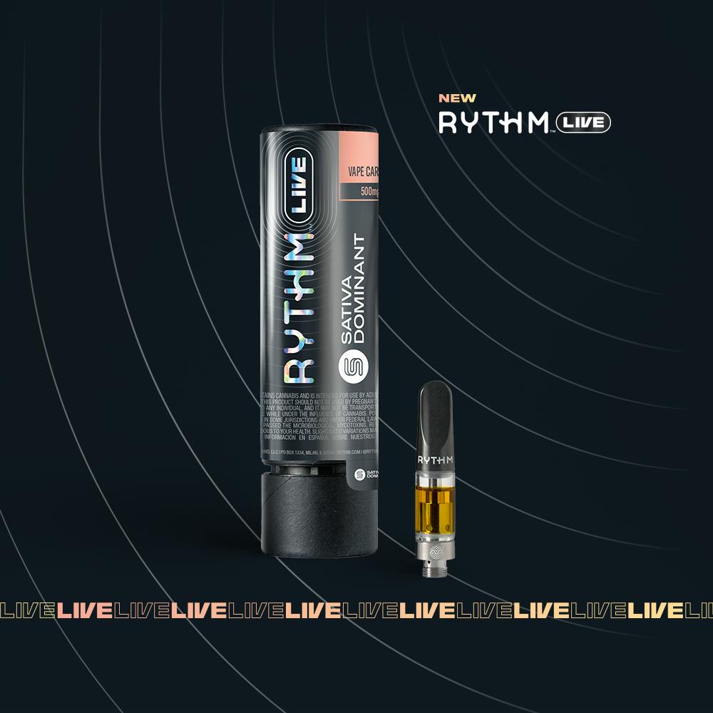 RYTHM LIVE Sativa Dominant Vape Cartridge L'Orange 500mg - RYTHM
