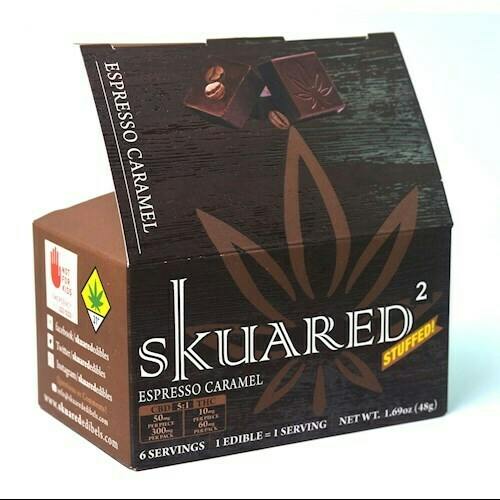 Edible: Skuared - CBD:THC - Caramel Espresso 5:1 6pk 1.69oz (48g)