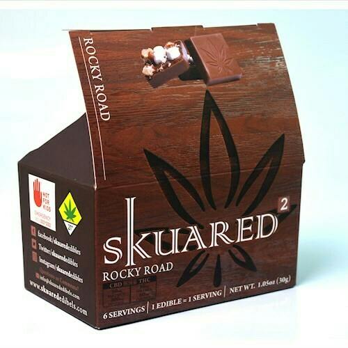 Edible: Skuared - CBD:THC - Rocky Road 5:1 6pk 1.05oz (30g) by Skuared
