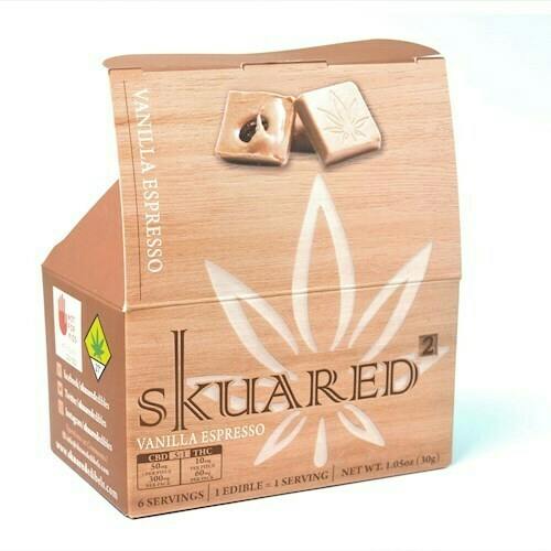 Edible: Skuared - CBD:THC - Vanilla Espresso 5:1 6pk 1.05oz (30g)