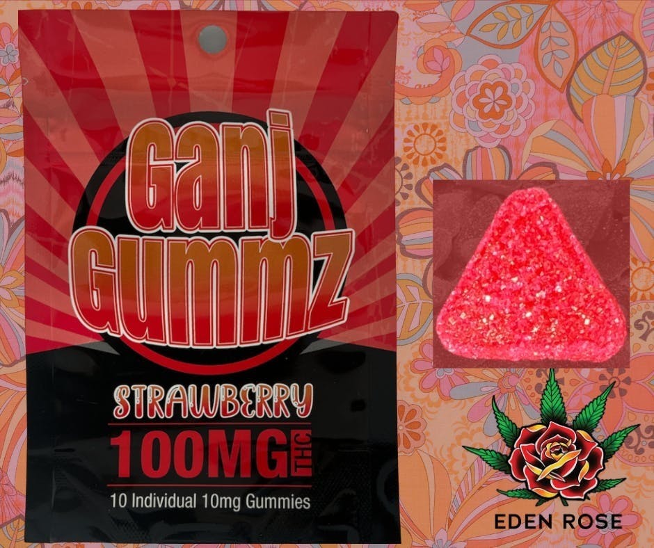 100MG Ganj Gummz - Strawberry