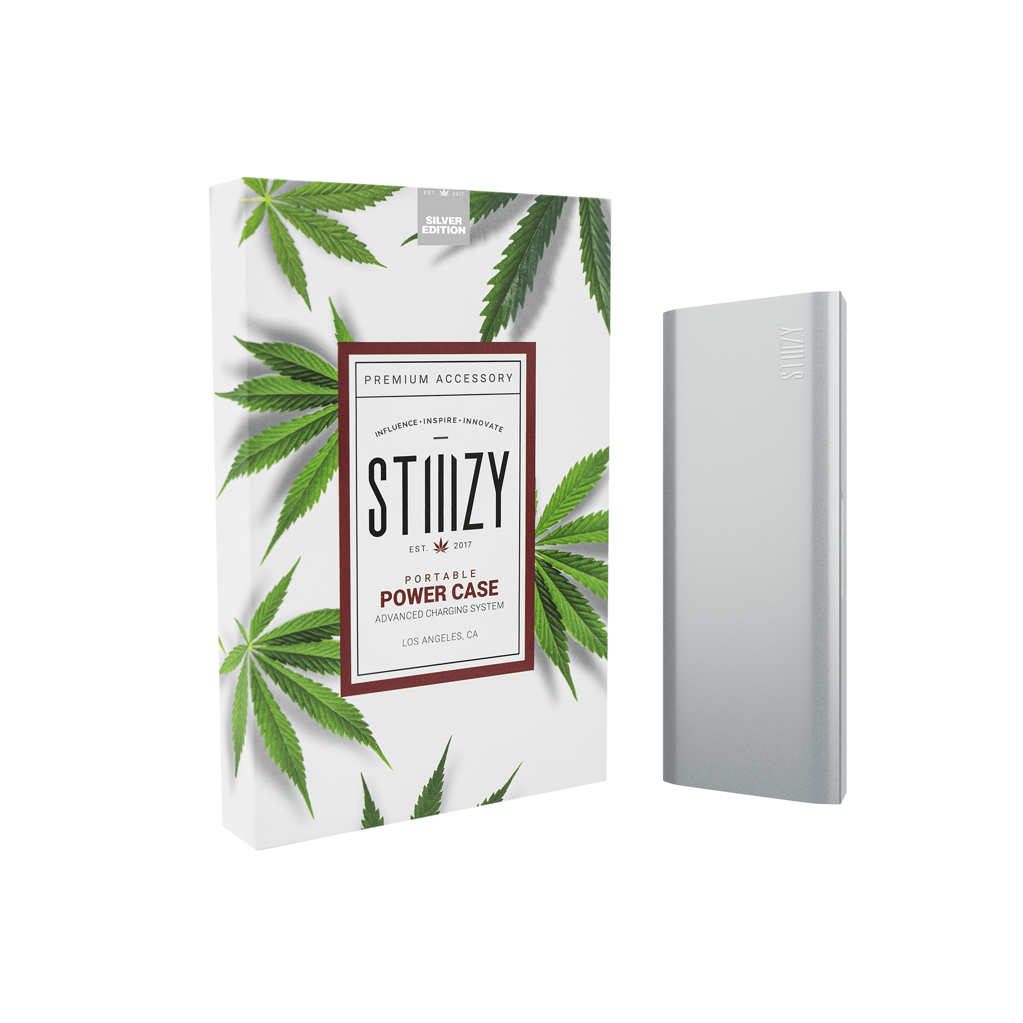 STIIIZY Portable Power Case - Silver — Gear