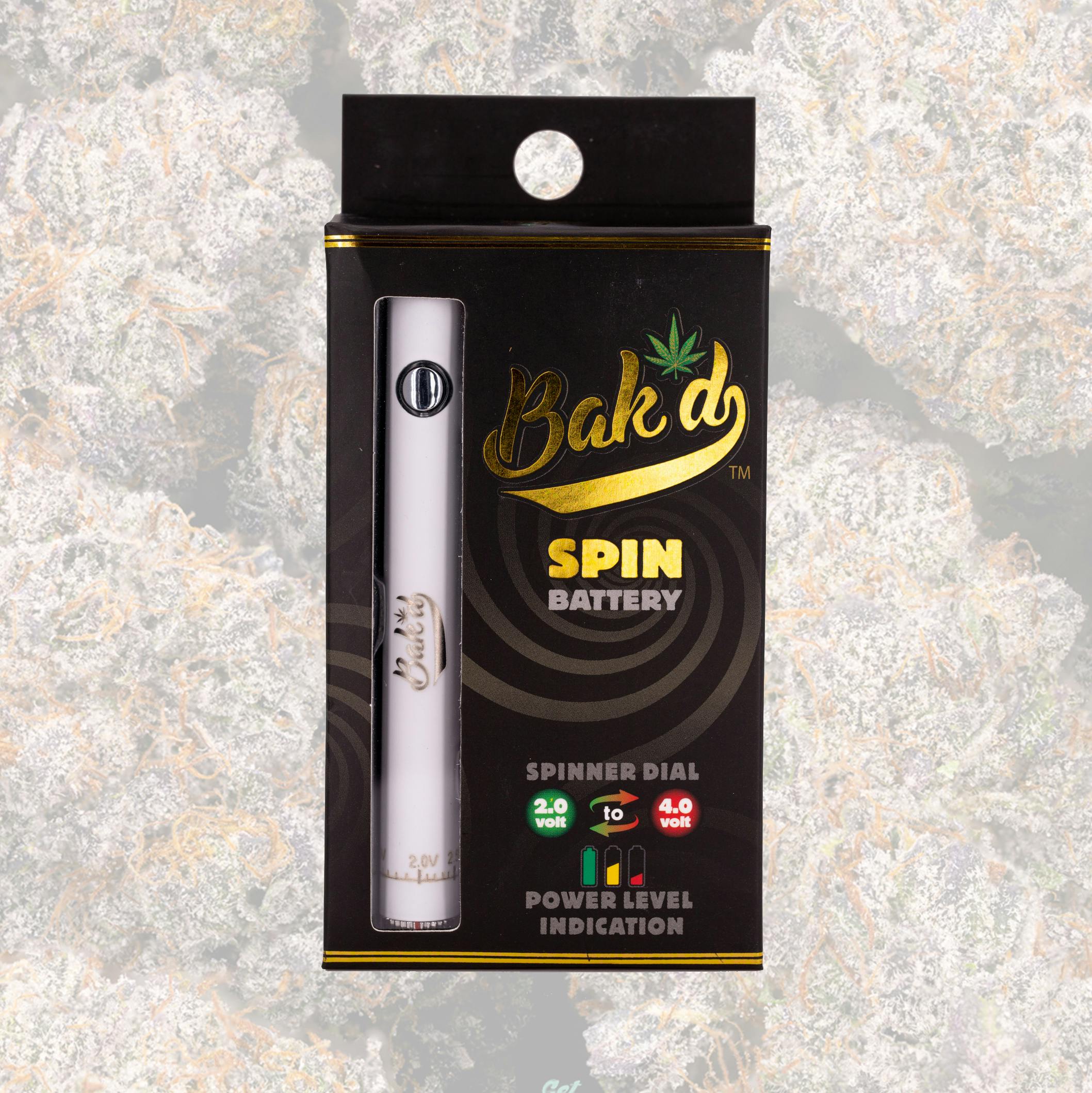 Bak'd Spin Battery -White