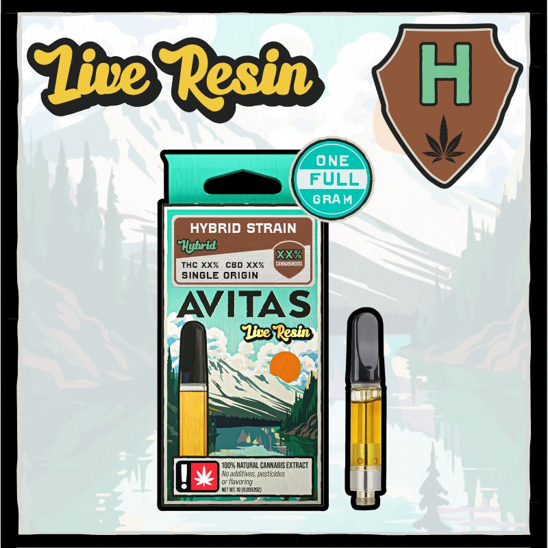 MK Ultra Live Resin Cartridge 1g by Avitas