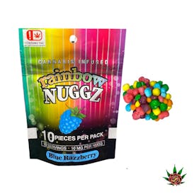 Rainbow Nuggz 100mg - Blue Razzberry