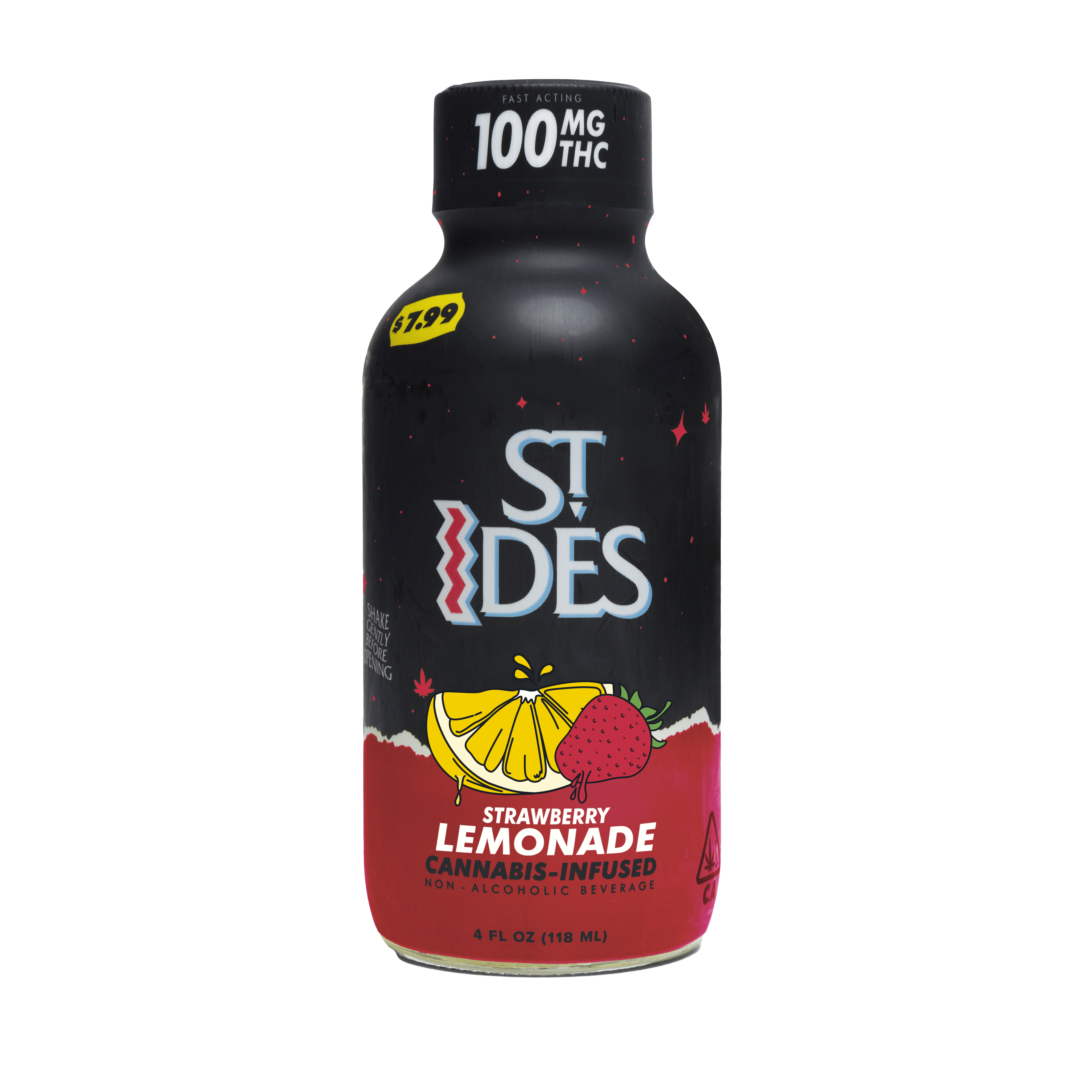 Strawberry Lemonade | Non-Carbonated | 100mg | 4 fl oz - ST IDES