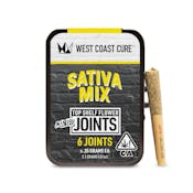 West Coast Cure - Sativa Mix S - Preroll 6pk - 2.1g