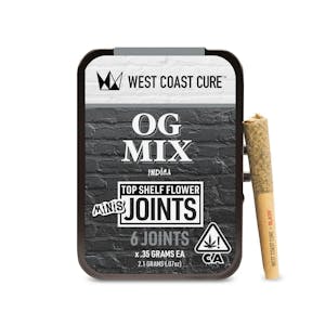 West Coast Cure - [West Coast Cure] CUREjoint Preroll Minis 6pk - 2.1g - OG Mix (I)