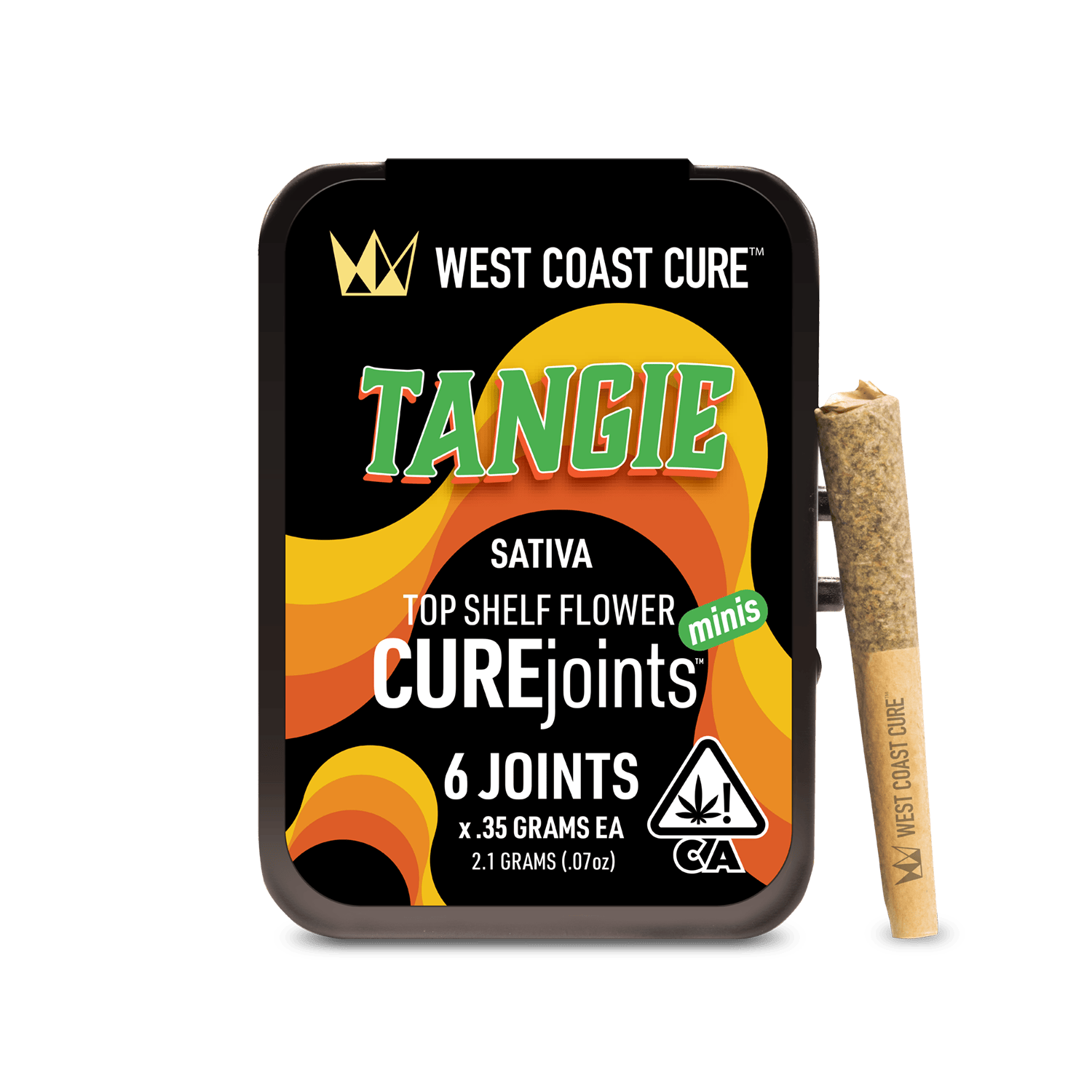 Tangie - Top Shelf CUREjoint Minis 6 x .35g - West Coast Cure