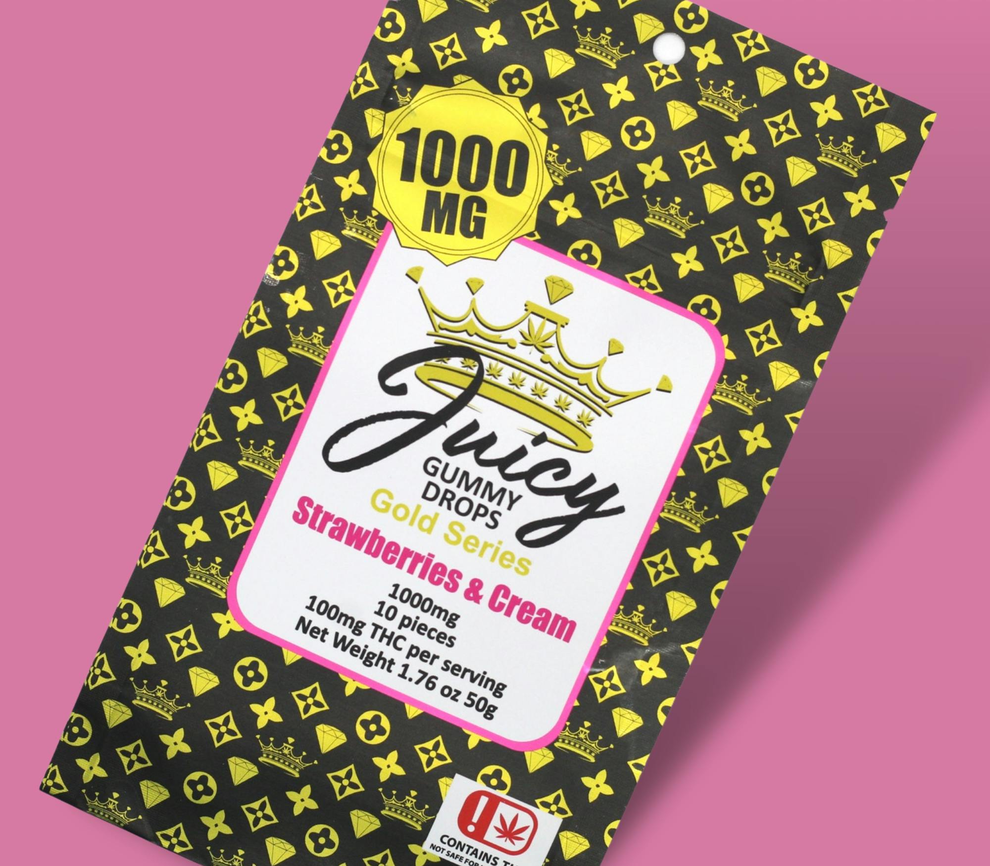Strawberries & Cream - 1000mg by Juicy Gummy Drops
