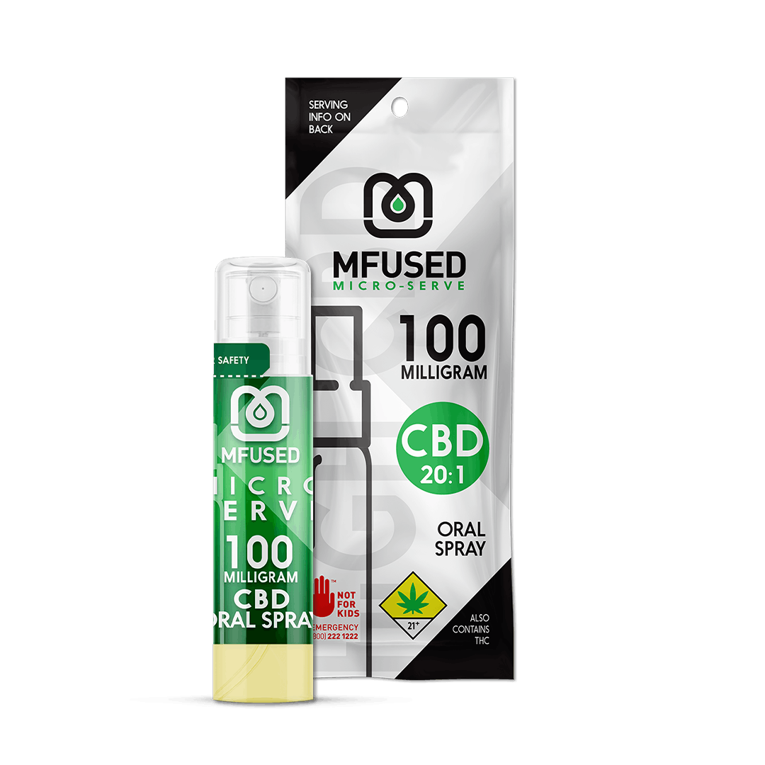 MFUSED Micro-Serving CBD Oral Spray: Mango 20:1 (CBD to THC)