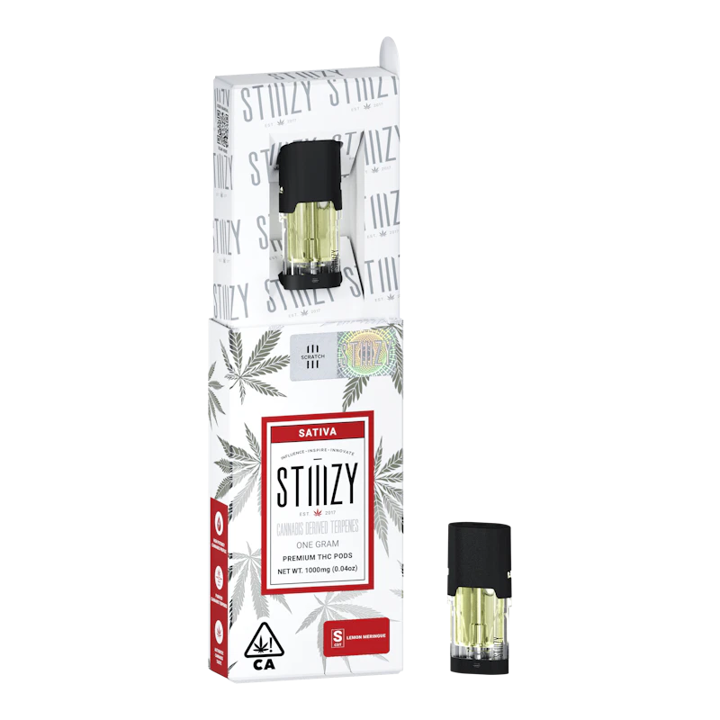 STIIIZY Vape Cartridge - LEMON MERINGUE 1G CDT Pod - STIIIZY, Cartridges
