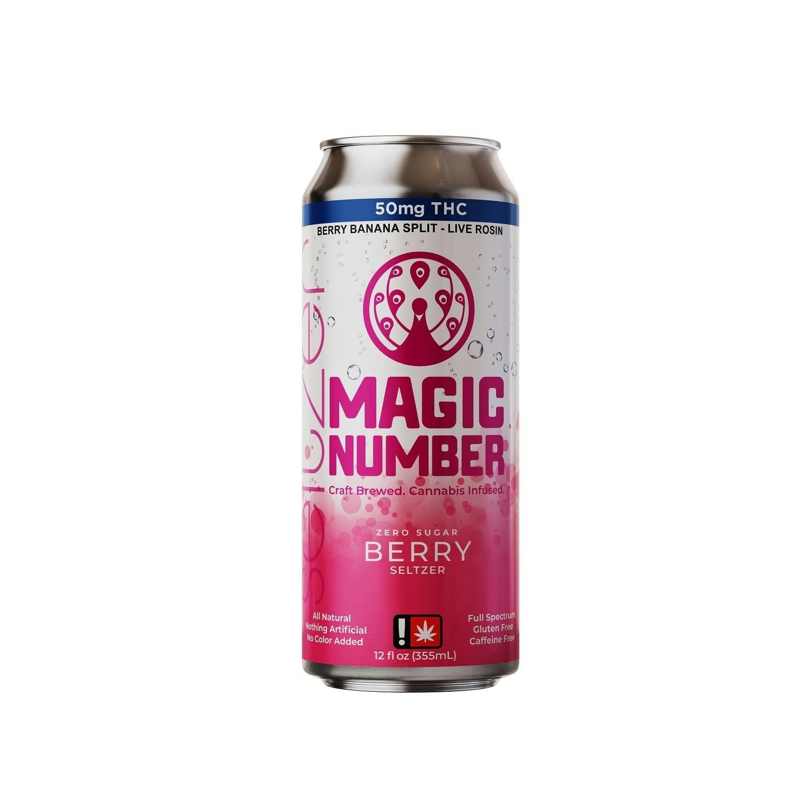 Berry Seltzer 25mg THC by Magic Number