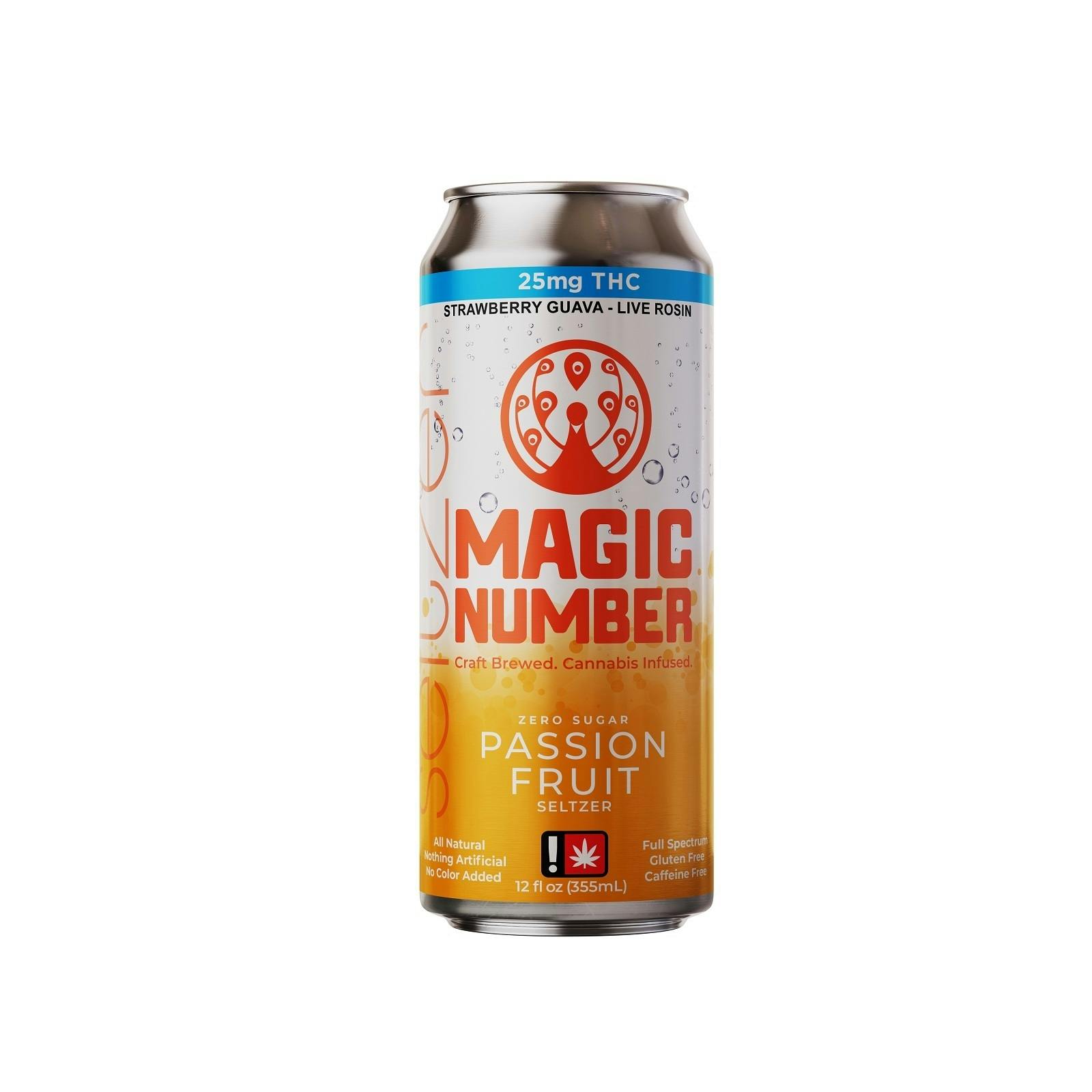Passion Fruit Seltzer 25mg THC
