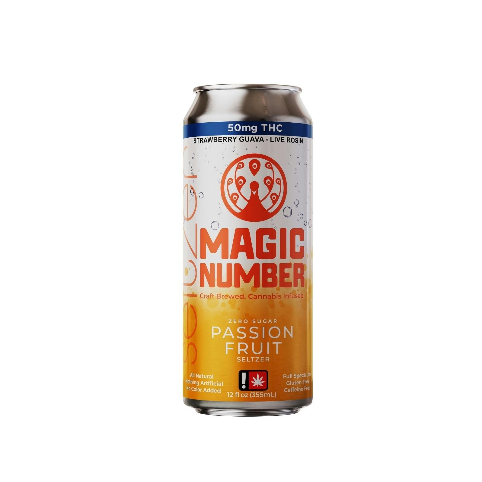 Passion Fruit Seltzer 50mg THC