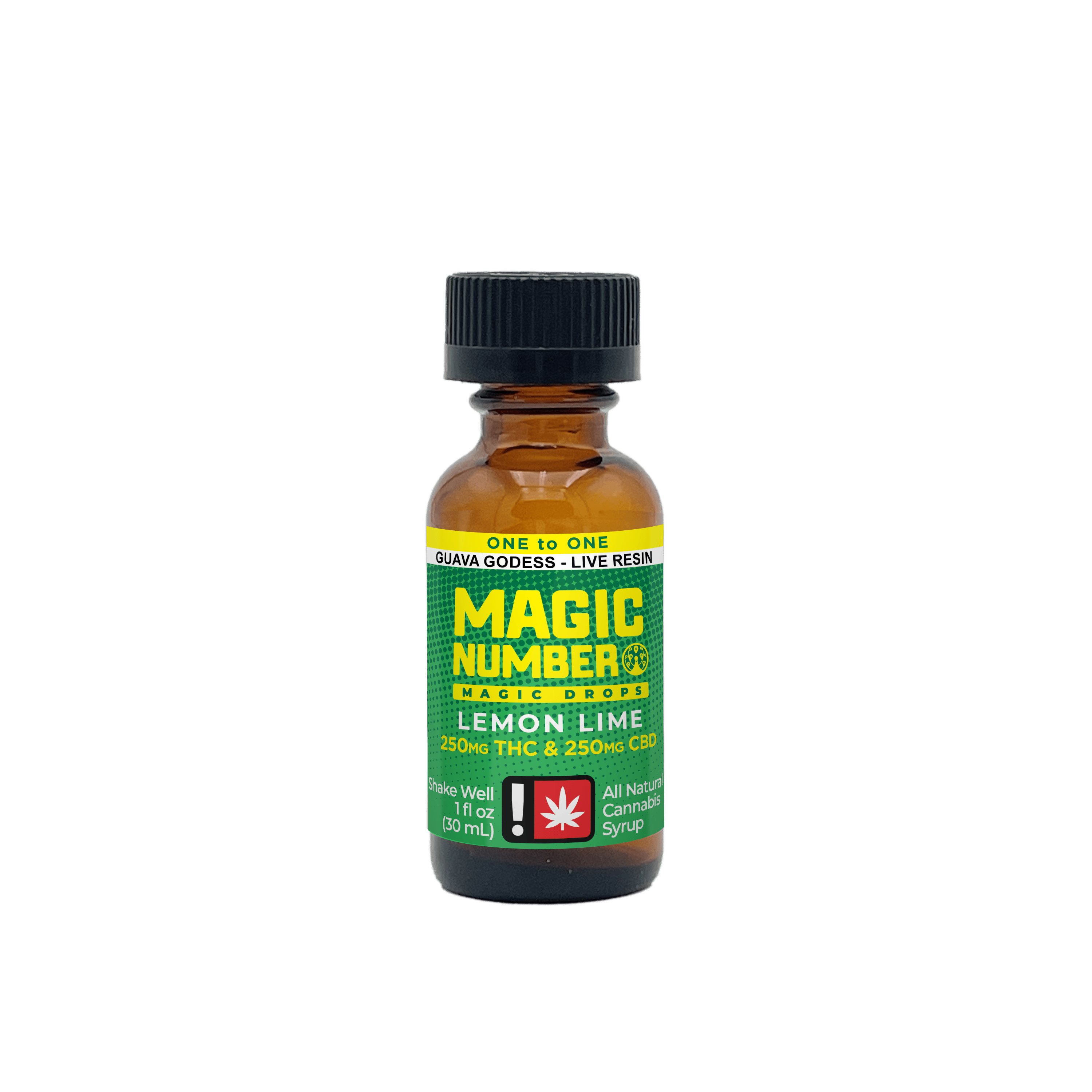 Magic Drops 250mg THC : 250mg CBD - Lemon Lime 1:1 by Magic Number