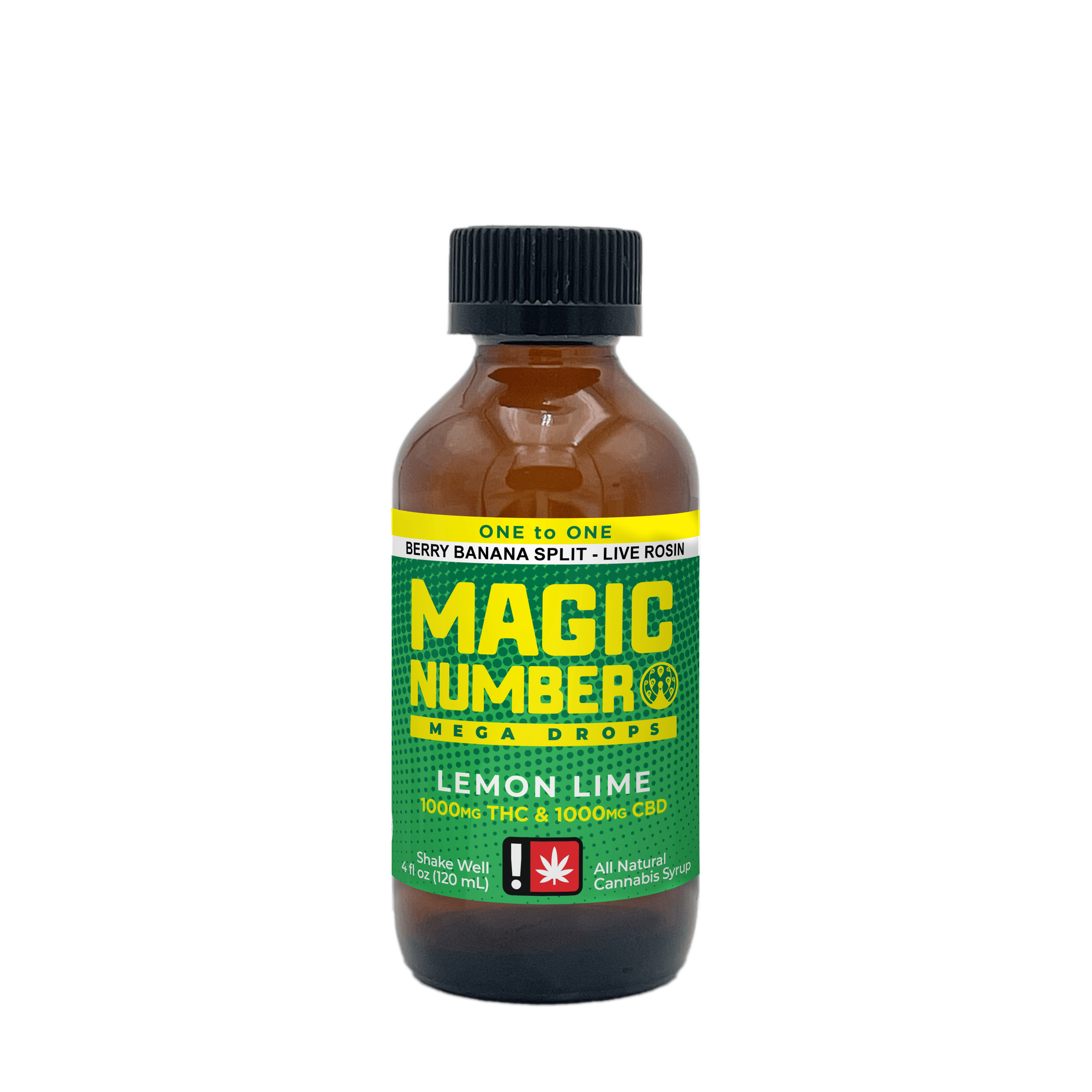 Mega Drops 1000mg THC : 1000mg CBD - Lemon Lime 1:1