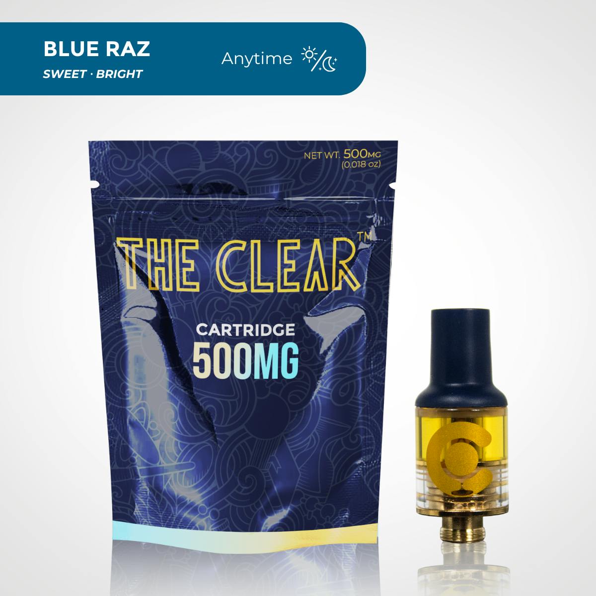 The Clear Original Cartridge 500mg | Blue Raz by CLEAR Brands