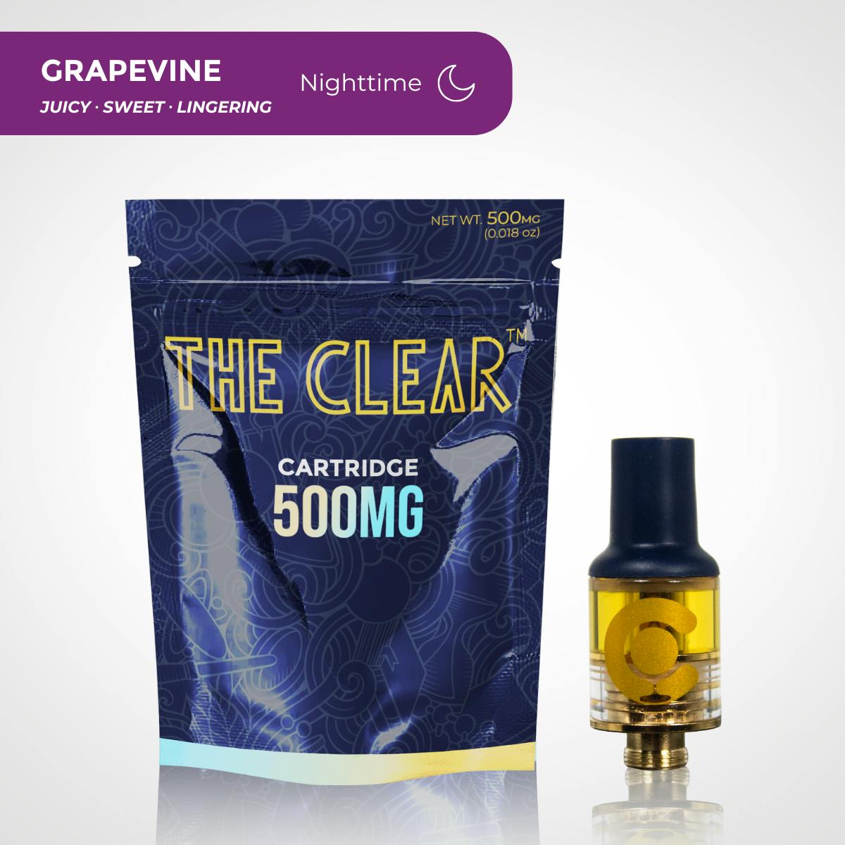 The Clear Original Cartridge 500mg | Grapevine by CLEAR Brands