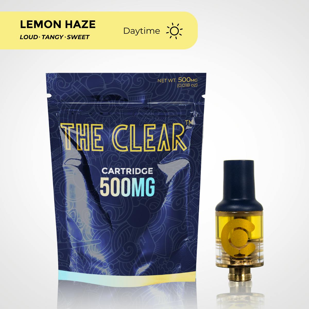 The Clear Original Cartridge 500mg | Lemon Haze by CLEAR Brands