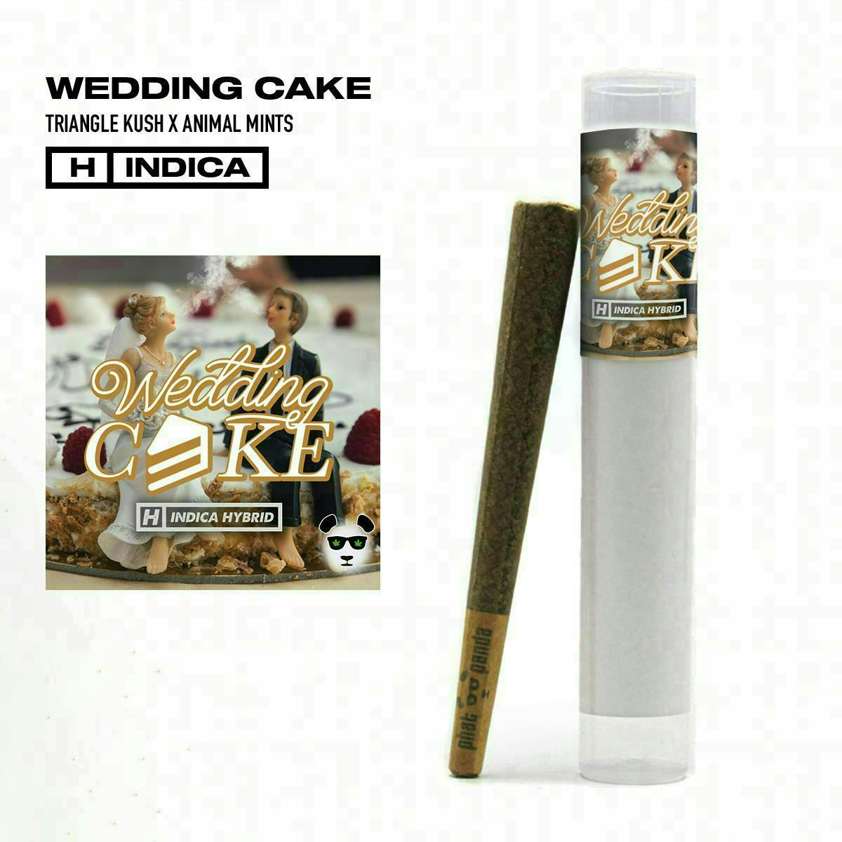 Platinum | Wedding Cake | Joint | 1g by Phat Panda