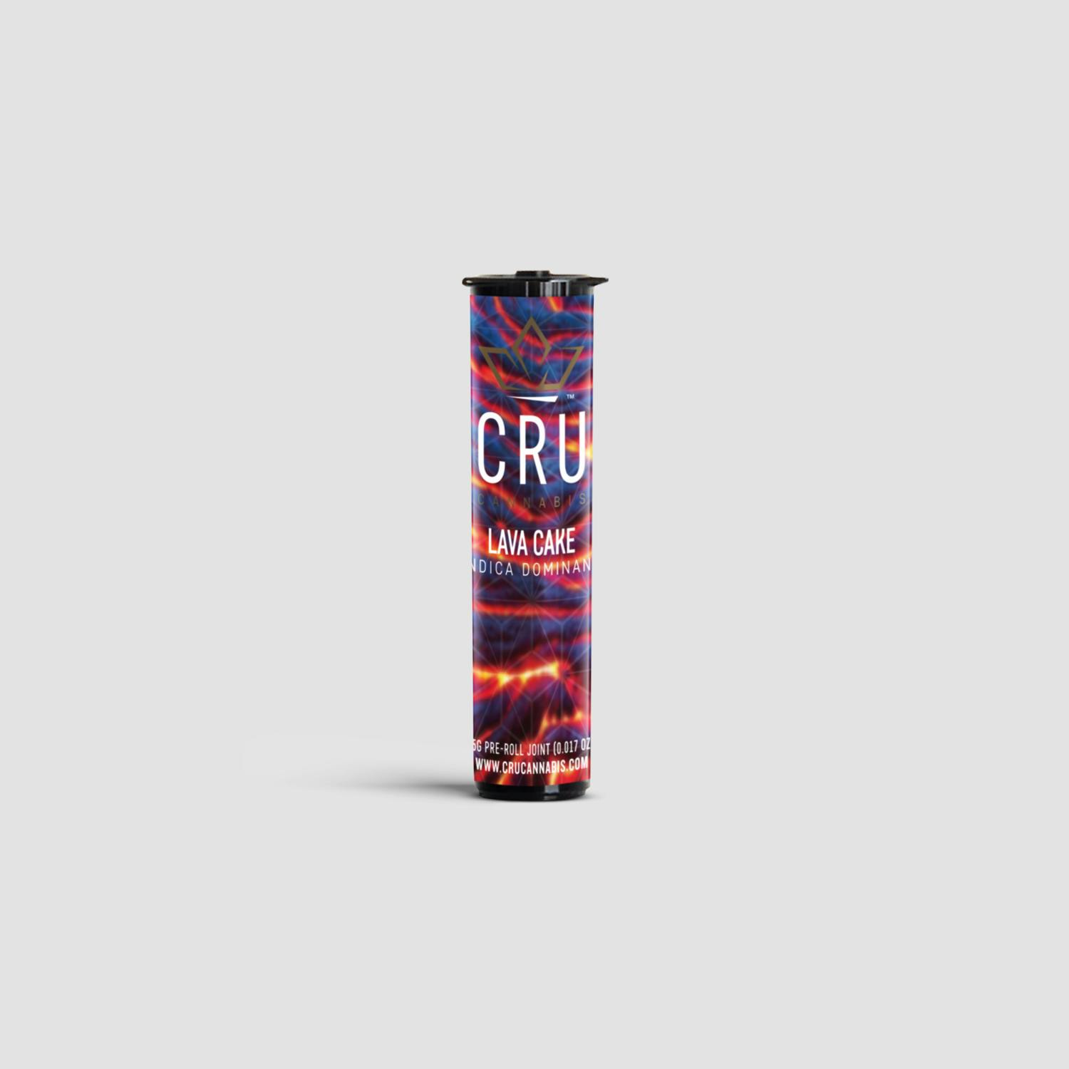 Cru Cannabis Lava Cake 0 5g Pre Roll Weedmaps