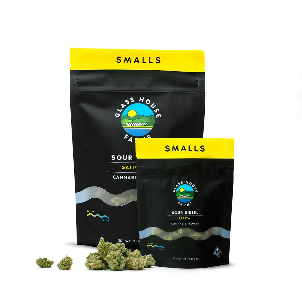 Glass House Farms Sour Diesel [28g Smalls] Weedmaps