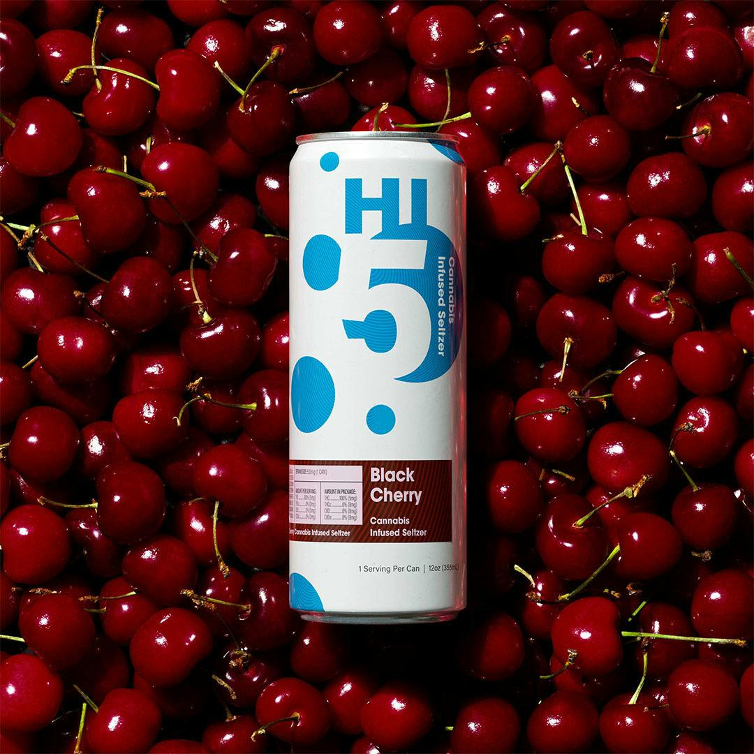 Hi5 Cannabis Seltzer: Black Cherry