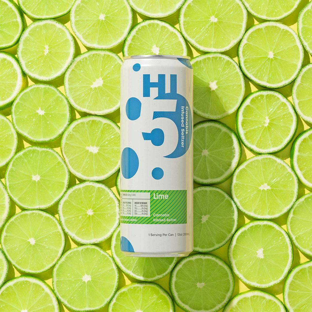 Hi5 Cannabis Seltzer: Lime