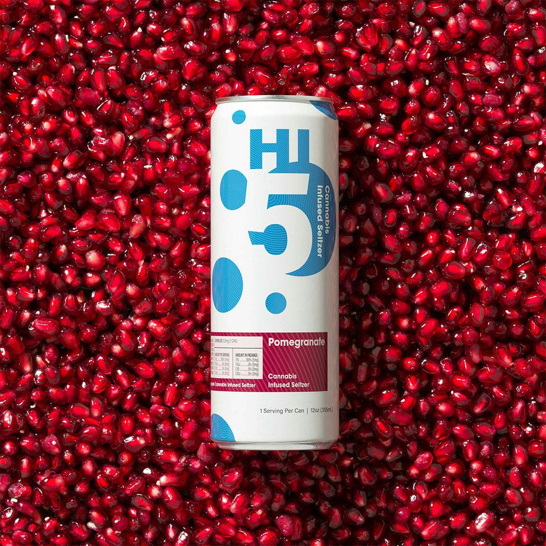 Hi5 Cannabis Seltzer: Pomegranate