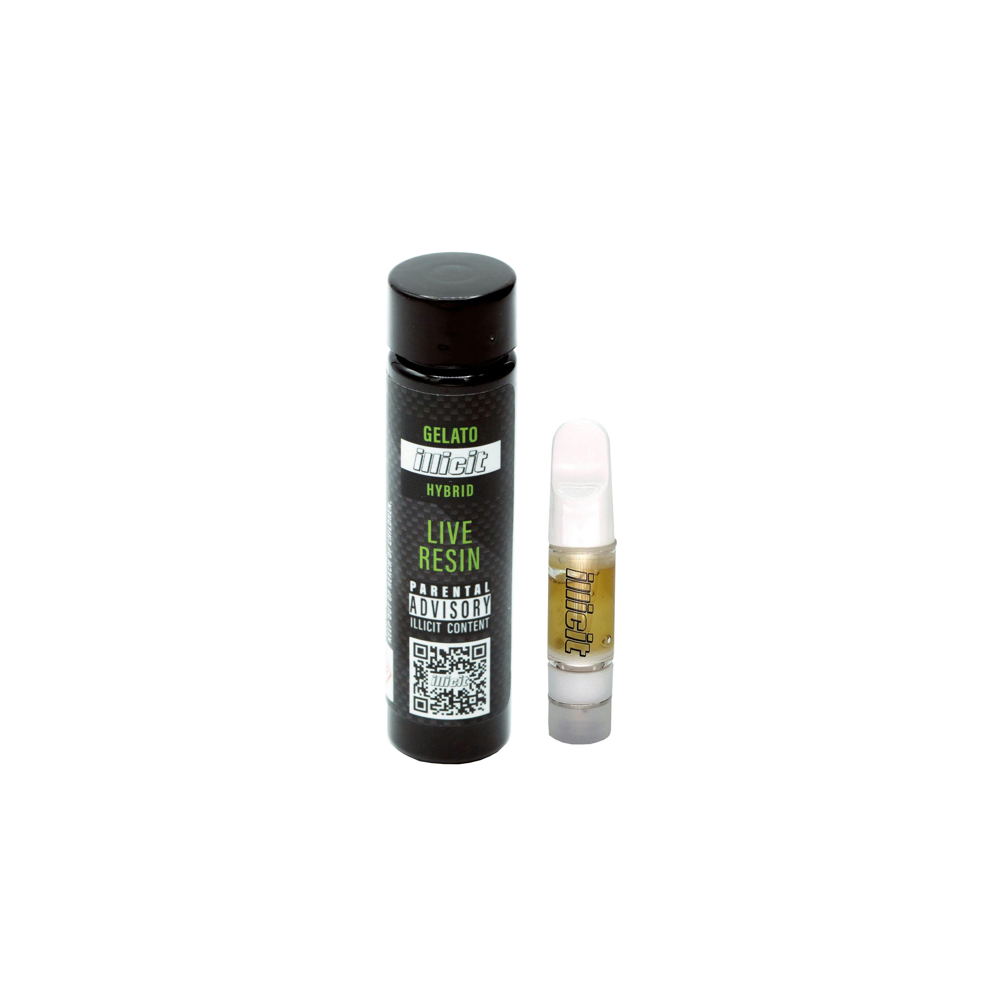Gelato #33 0.5g Live Resin Cartridge by ILLICIT