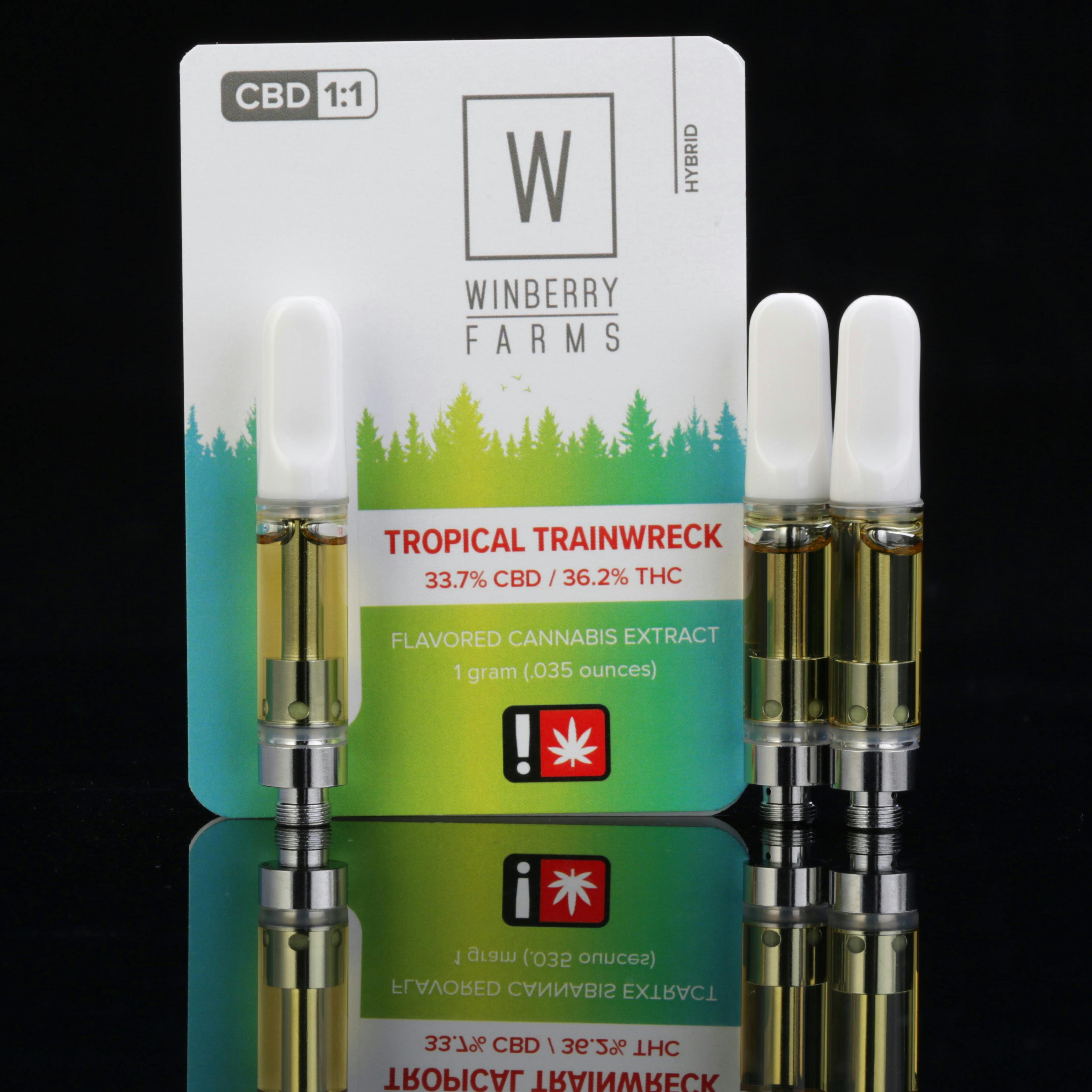 1:1 CBD/THC Cartridge - Tropical Trainwreck