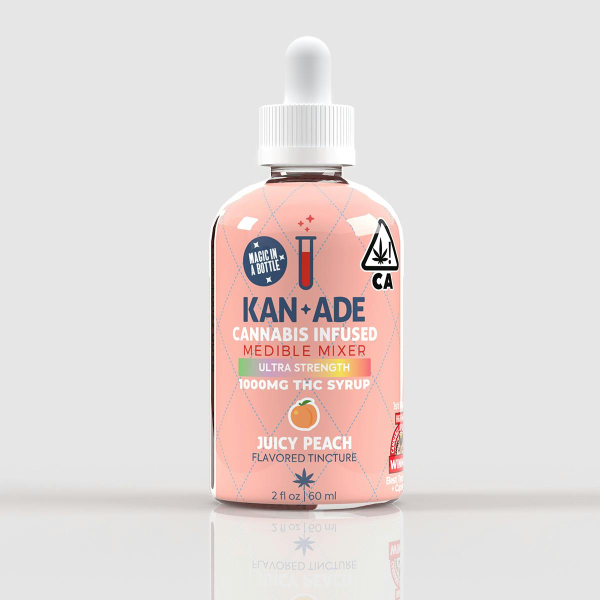 Kan+Ade 1000mg Juicy Peach Medible Mixer
