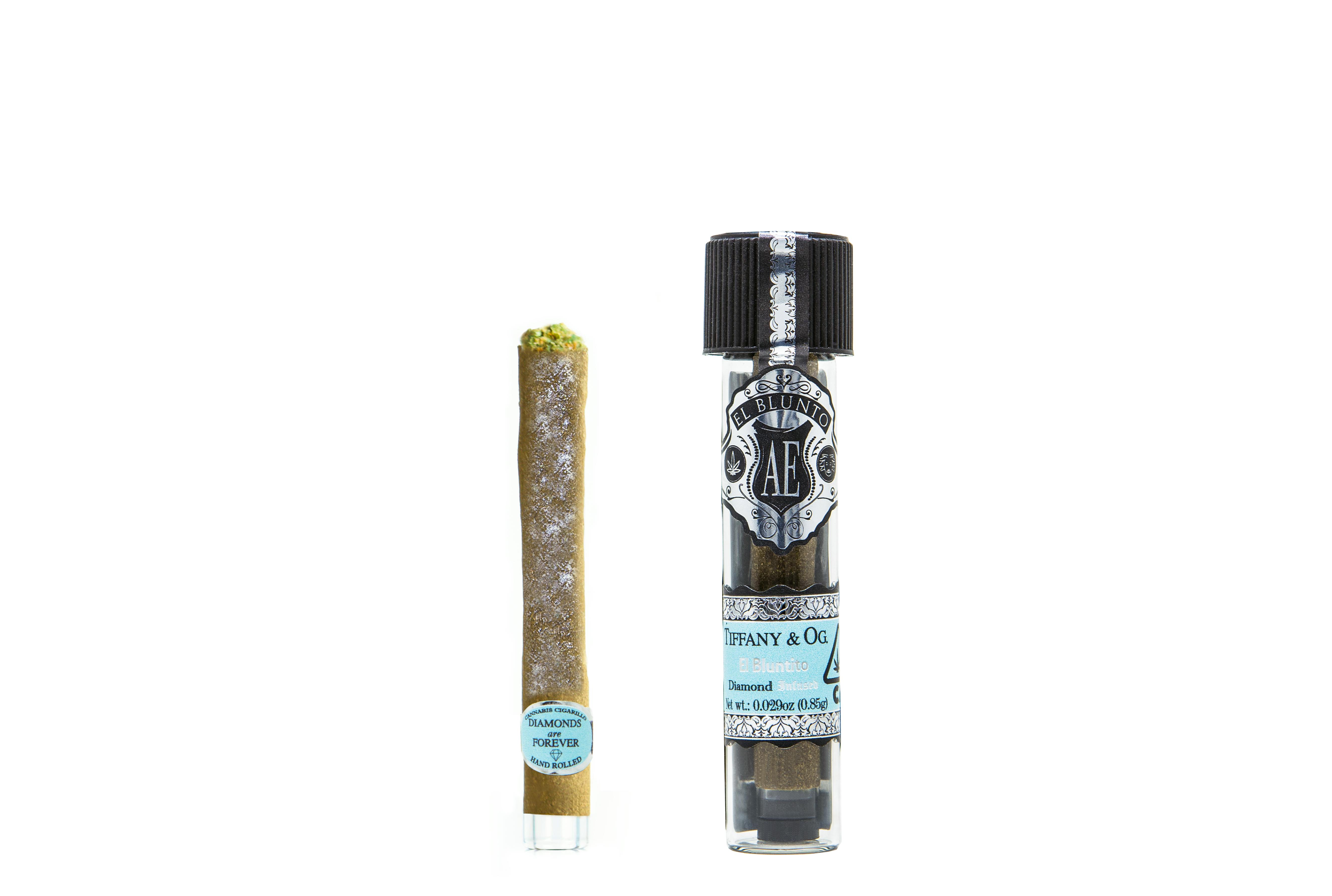 El Bluntito Diamond Infused Tiffany & OG .85G [Mini Blunt] El