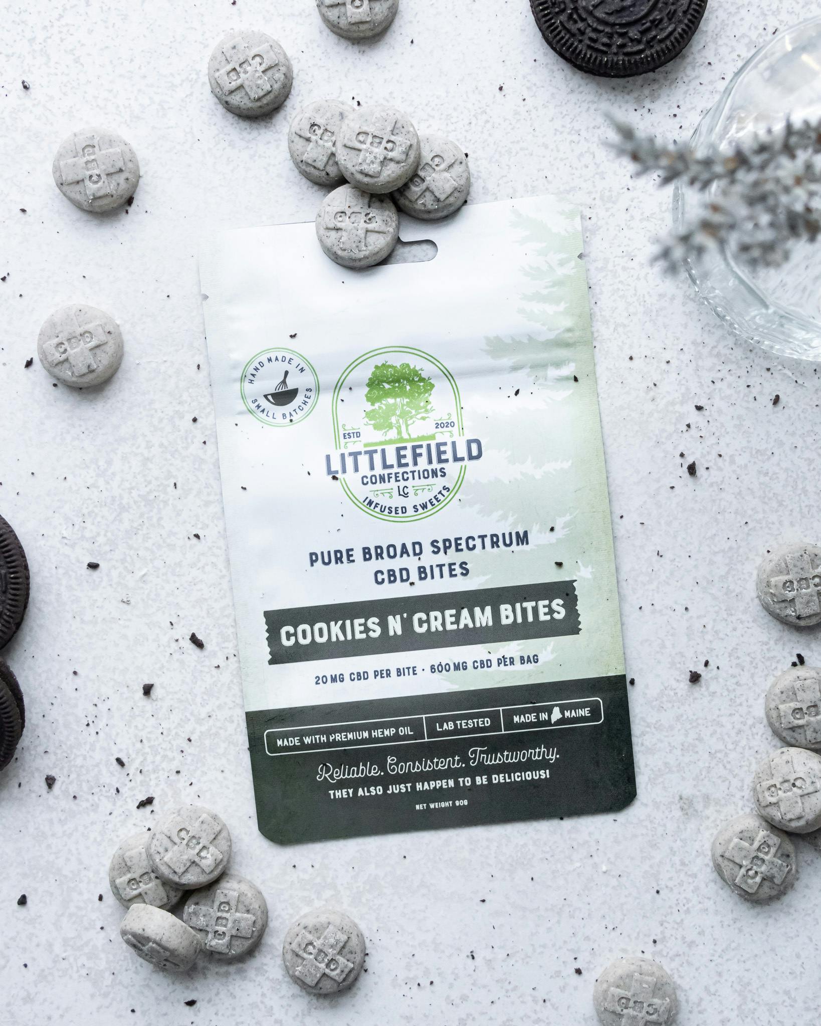 Cookies Cream Cbd Bites 10mg/pc