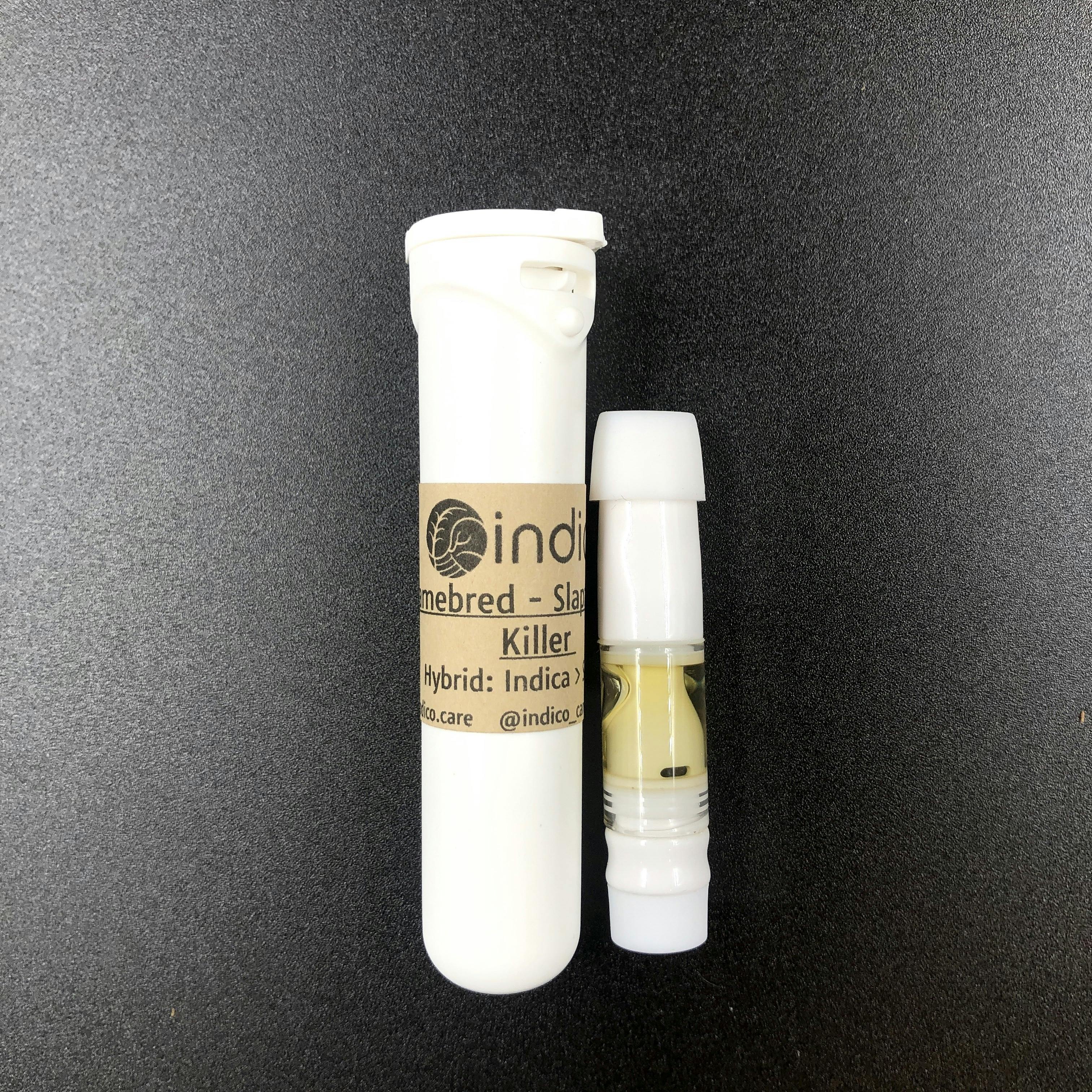 .5g Slapz X Sundae Killer Live Rosin Cart Gamebred