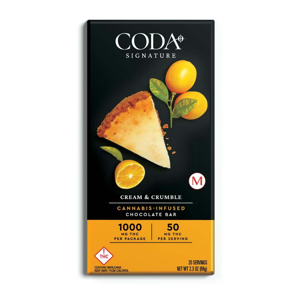 Cream & Crumble Chocolate | 1000mg THC | MED by Coda Signature