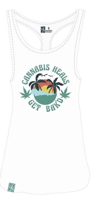 Get Bak'd Heals Tank Top -White
