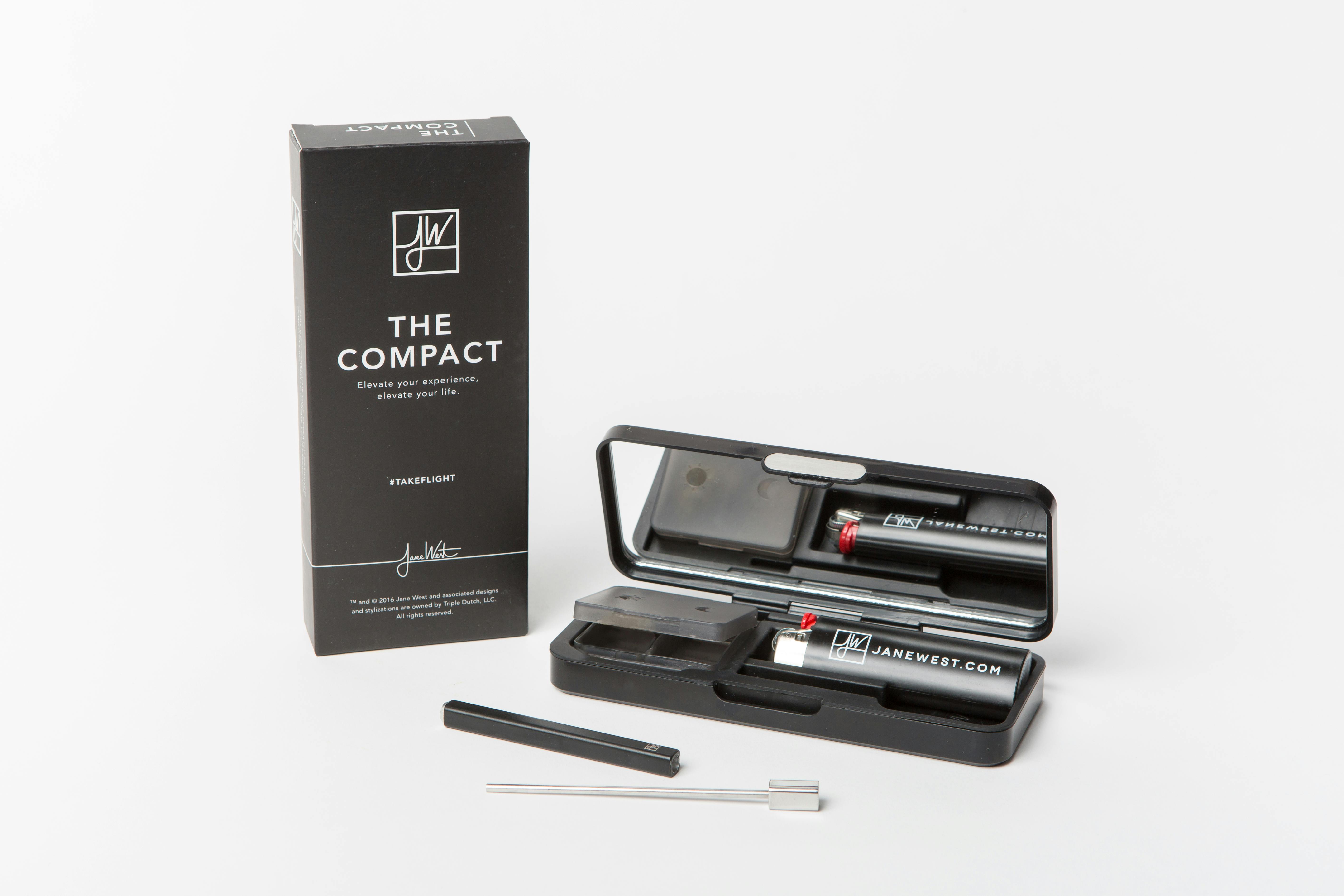 Jane West Travel Collection- Jet Black Compact (Accessory)