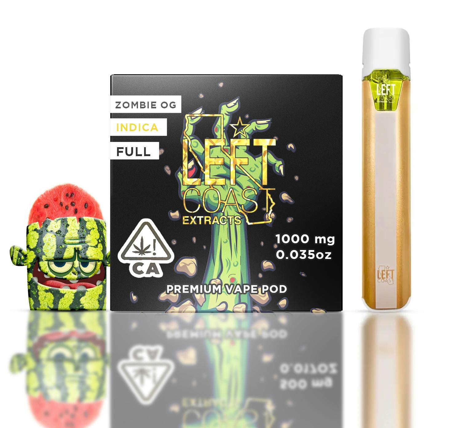 Zombie OG- Premium THC Pod 1G - LEFT COAST