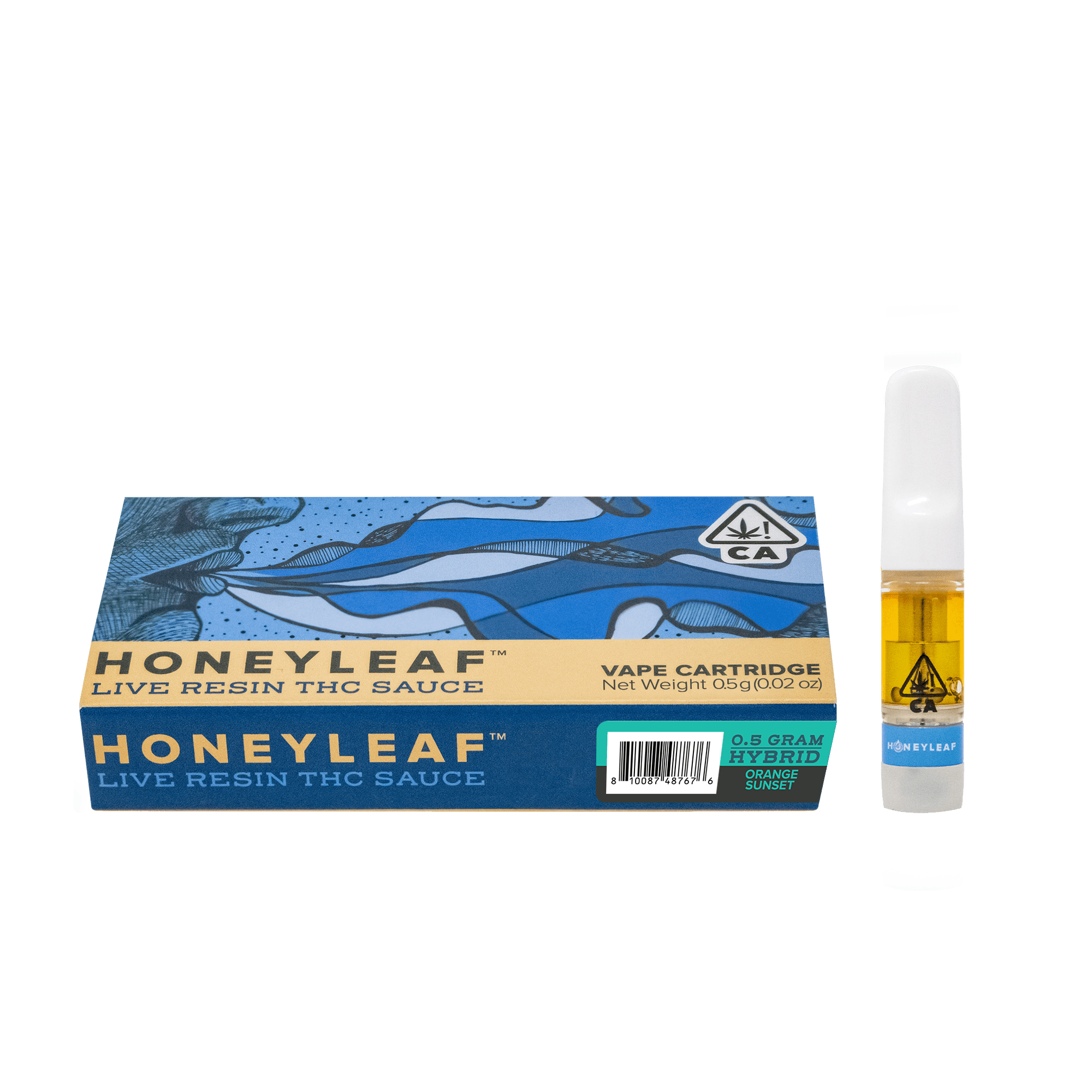 Honeyleaf ORANGE SUNSET .5G LIVE RESIN CARTRIDGE HYBRID Weedmaps